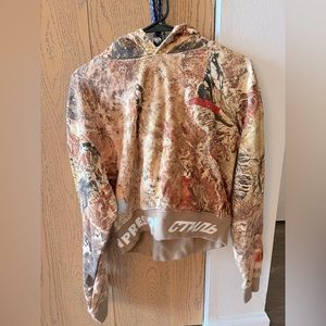 Heron Preston Camo Crop Hoodie